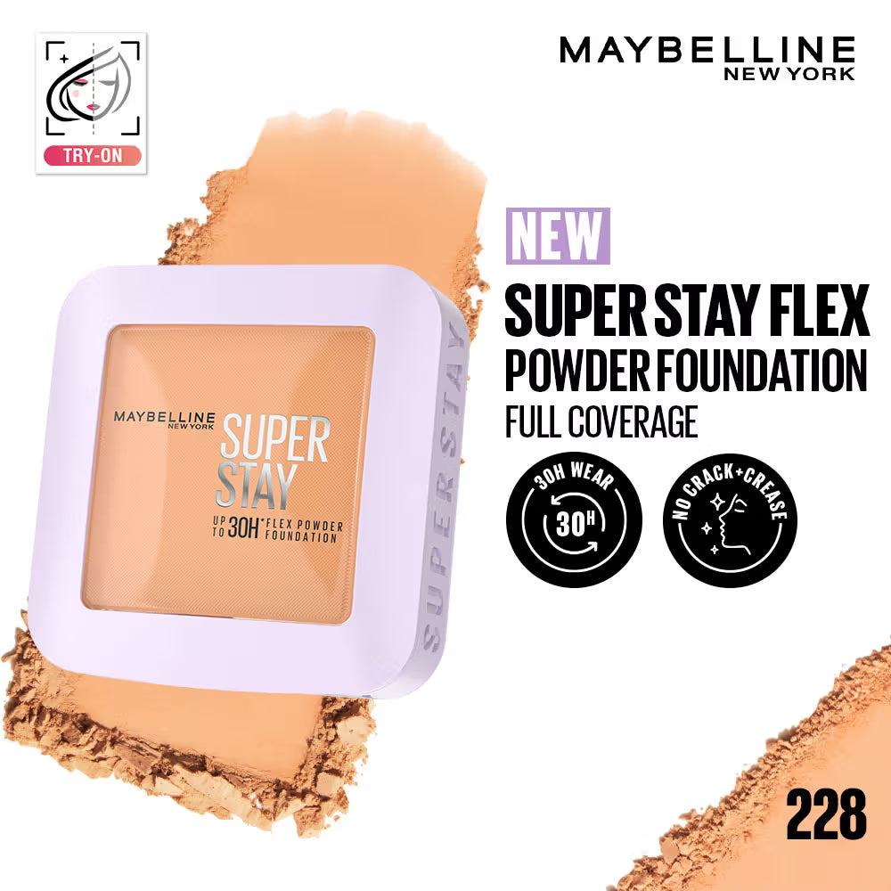 Maybelline New York Super Stay Flex Powder Foundation Compact