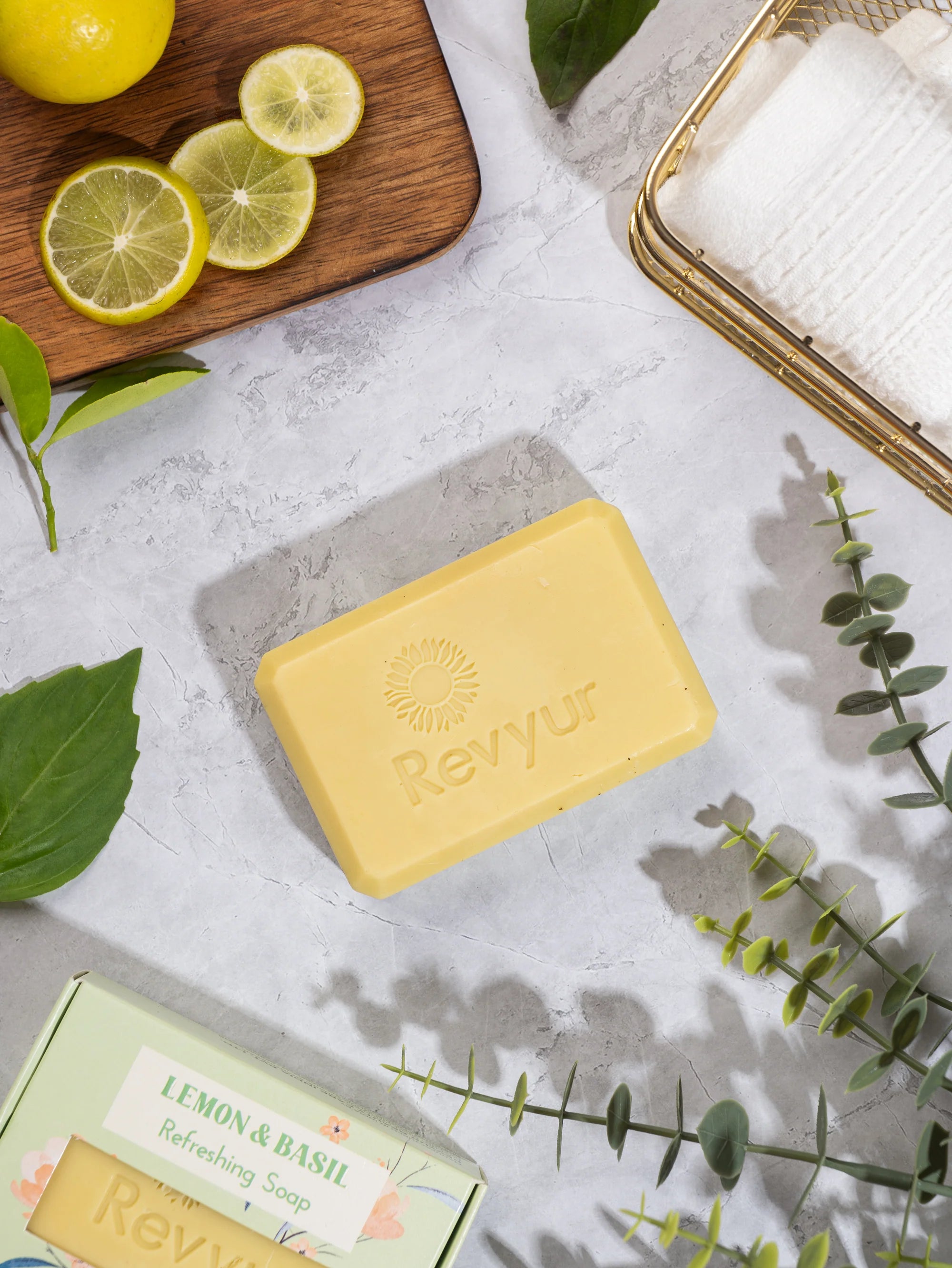 Revyur Lemon & Basil Refreshing Soap