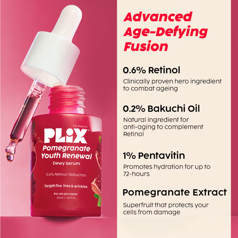 Plix The Plant Fix Plix Pomegranate Youth Renewal 4-Step Skincare Combo