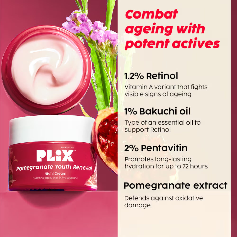 Plix The Plant Fix Plix Pomegranate Youth Renewal 4-Step Skincare Combo