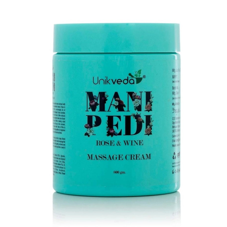 UNIKVEDA rose wine Mani-Pedi kit SCRUB + PACK + MASSAGE CREAM + SEASALT