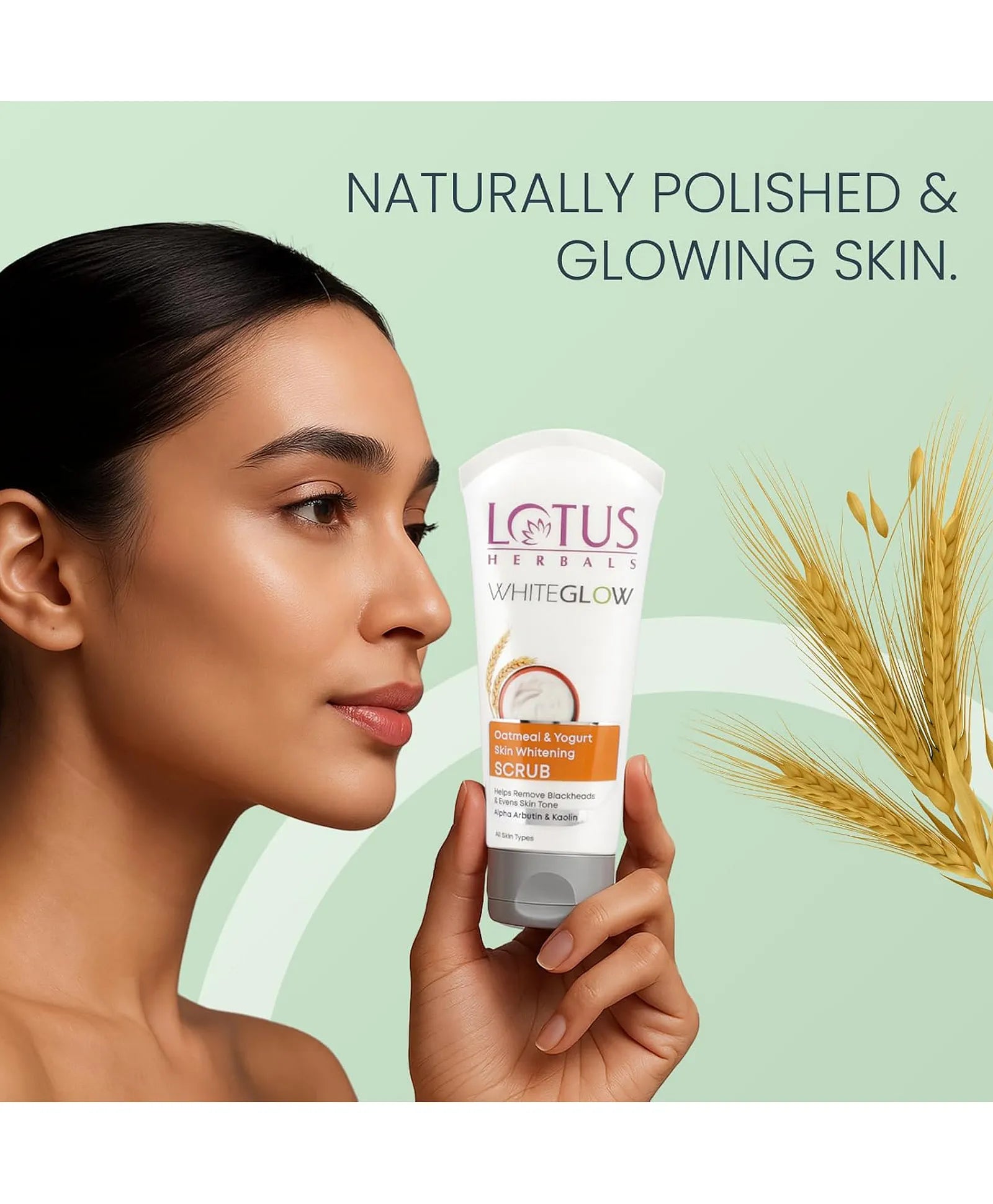 Lotus Herbals Whiteglow Oatmeal & Yogurt Skin Whitening Scrub