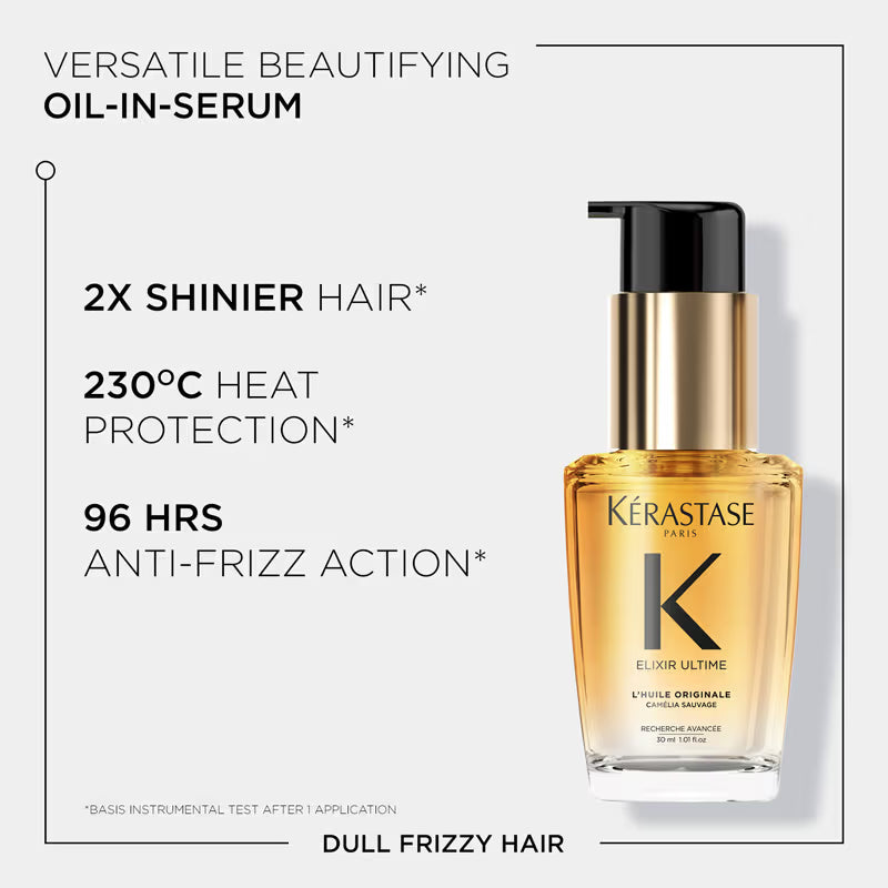 Kérastase Elixir Ultime Hair Oi-In-Serum For All Hair Types, 2x Shinier Hair