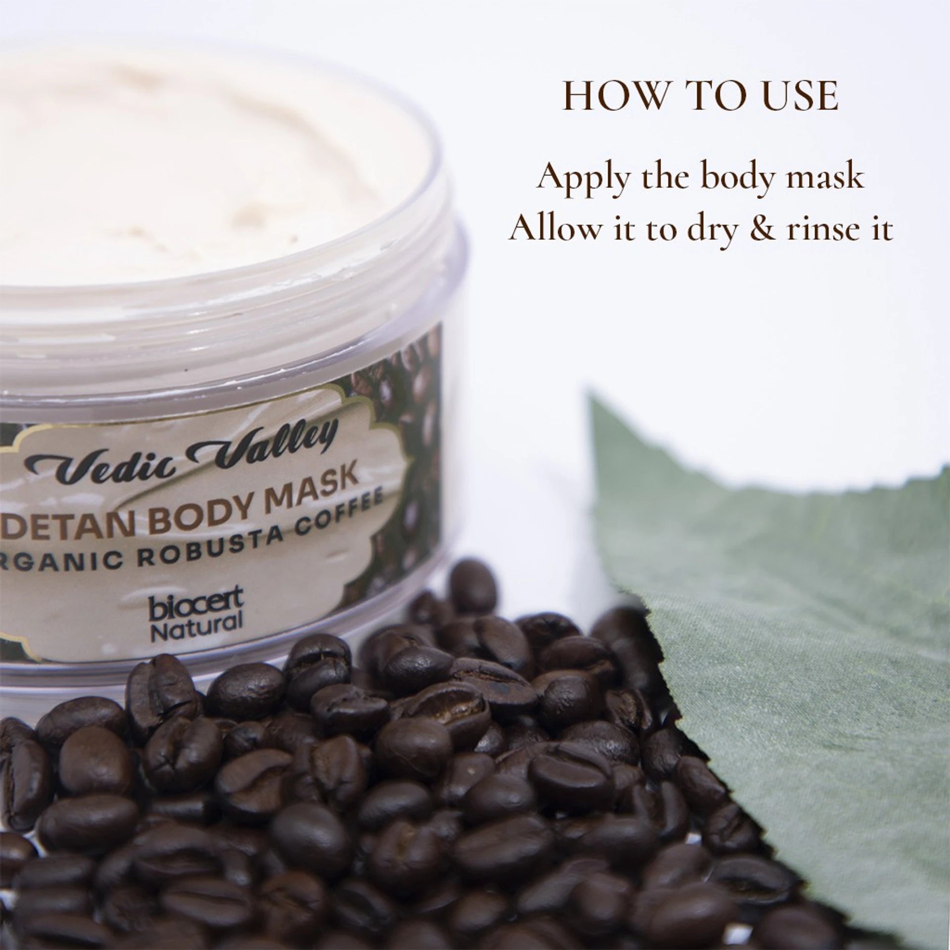 Vedic Valley Detan Body Mask Coffee Certified Natural