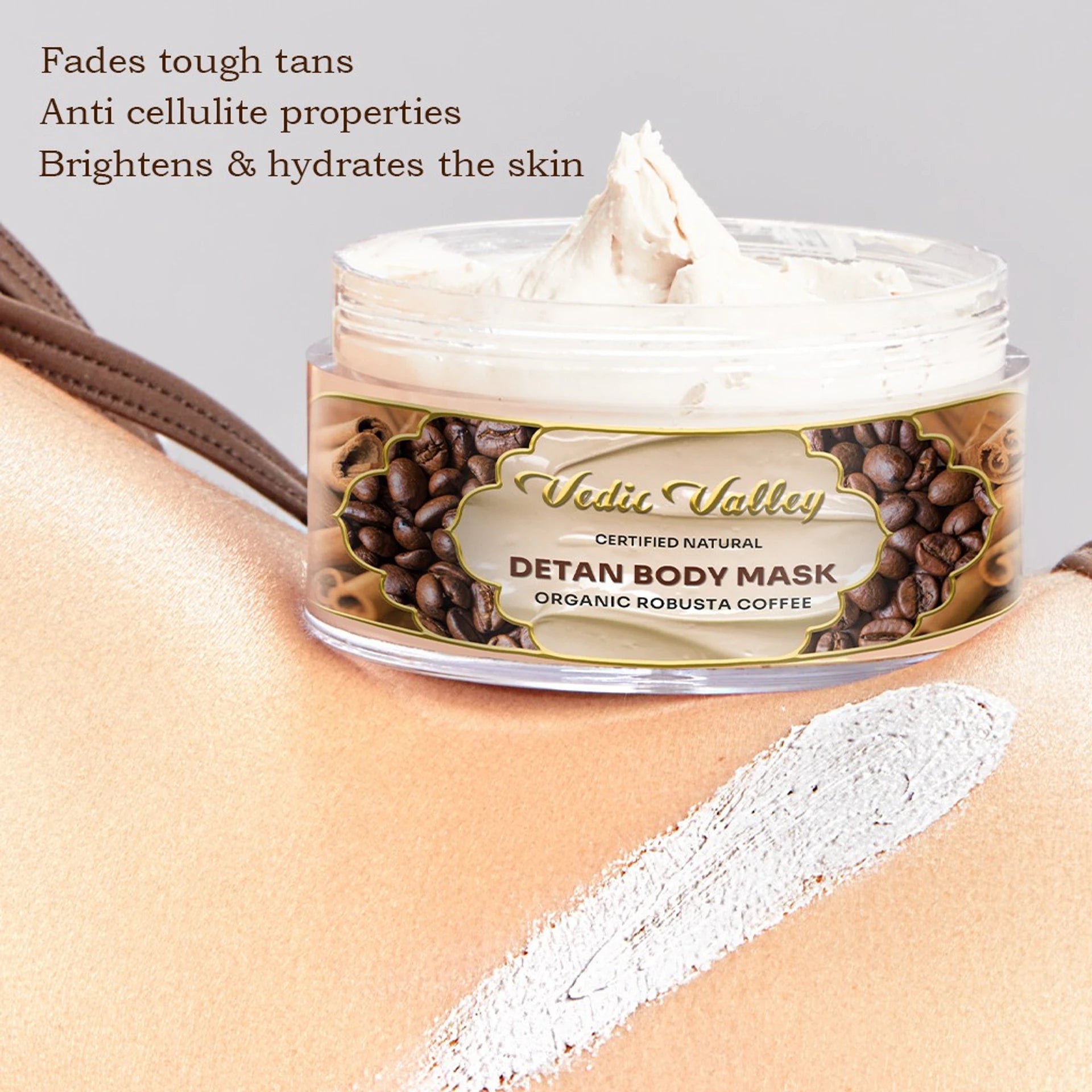 Vedic Valley Detan Body Mask Coffee Certified Natural