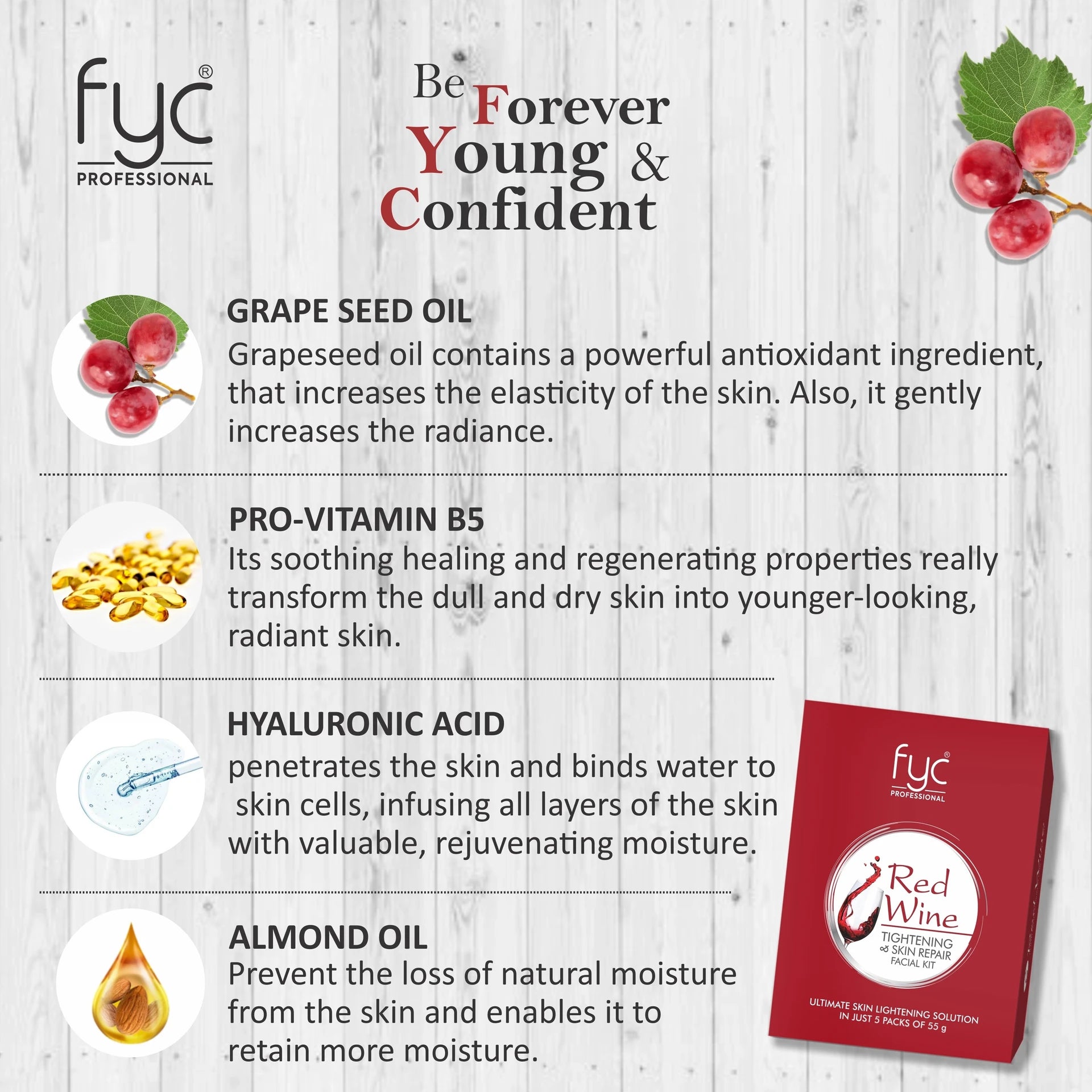FYC PROFESSIONAL Red-Wine Facial Pouch 275 g