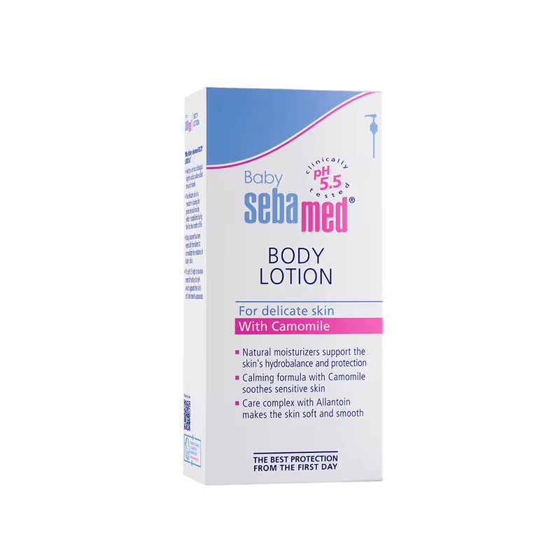 Sebamed Baby Body Lotion, pH 5.5, Long Lasting Moisturiser, Quickly Absorbed