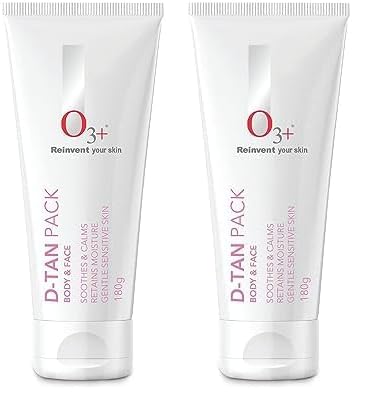 O3+ D-TAN Pack For Instant Tan Removal For all skin Types 180 gm