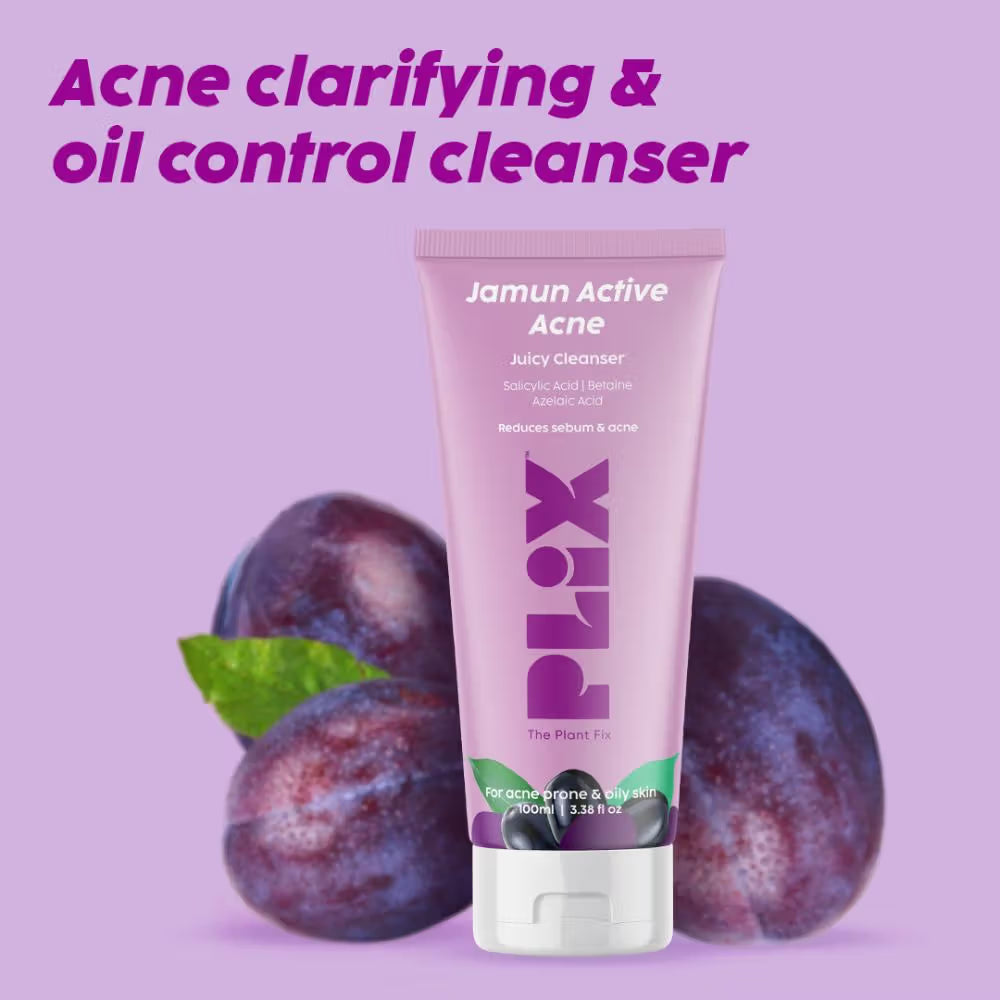 Plix 0.5% Salicylic Acid Jamun Face Wash Cleanser