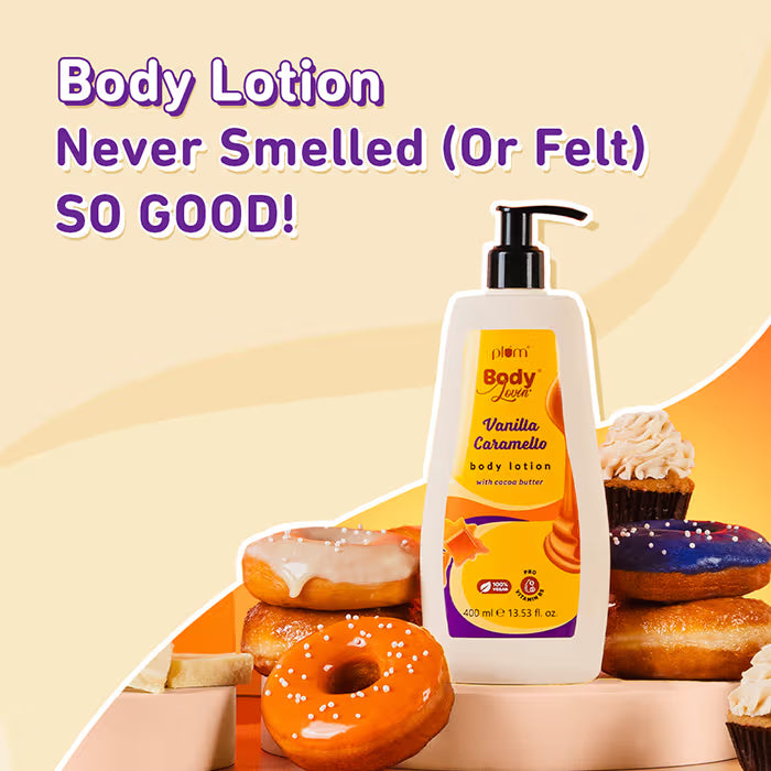 Plum BodyLovin Vanilla Caramello Bestselling Body Lotion for Dry, Normal & All Skin type