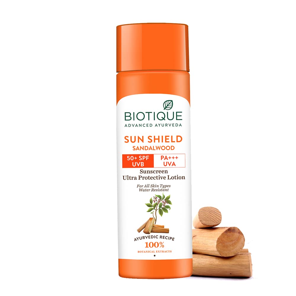 Biotique Bio Sandalwood Sunscreen Ultra Soothing Face Lotion, SPF 50+
