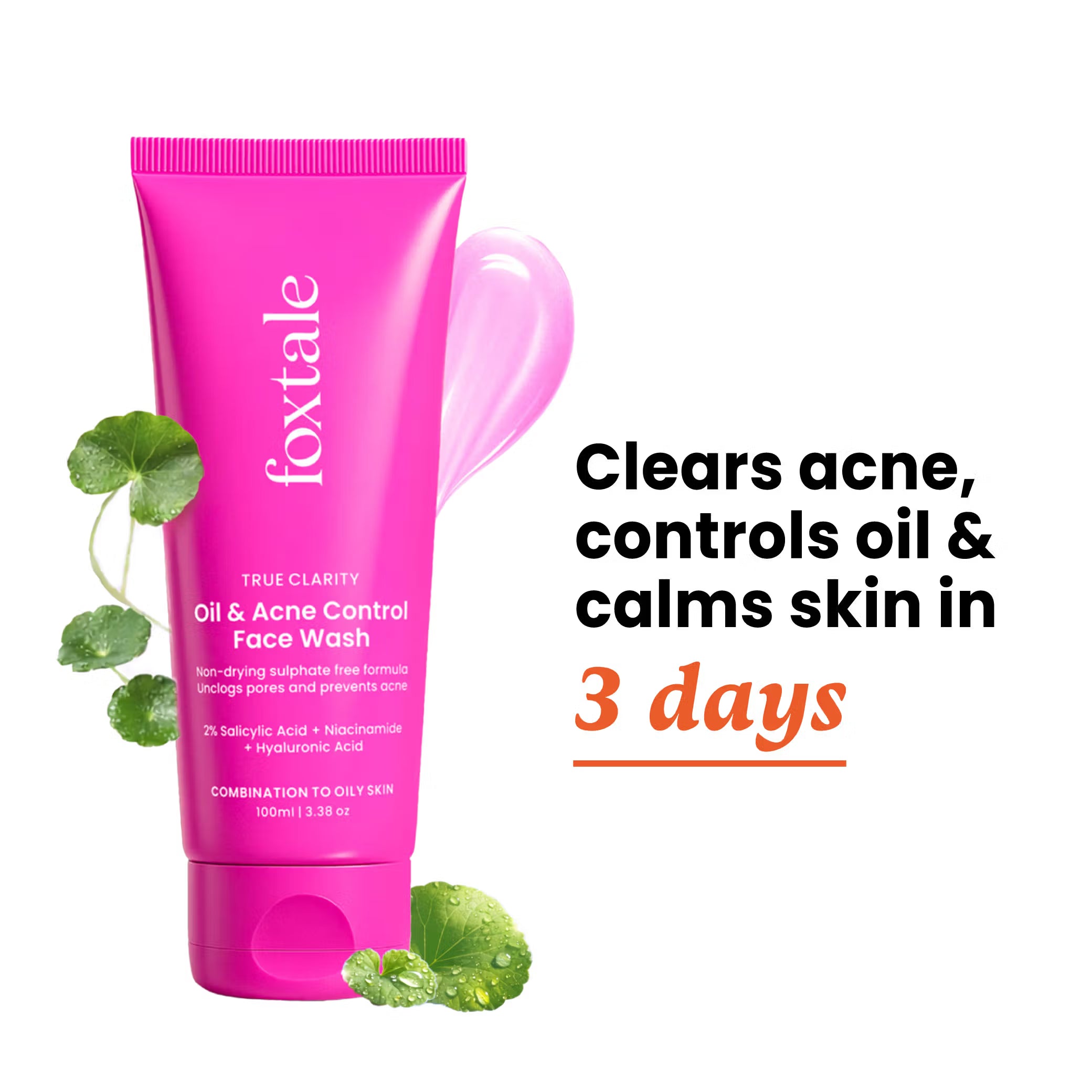 Foxtale Oil & Acne Control Face Wash With 2% Salicylic Acid