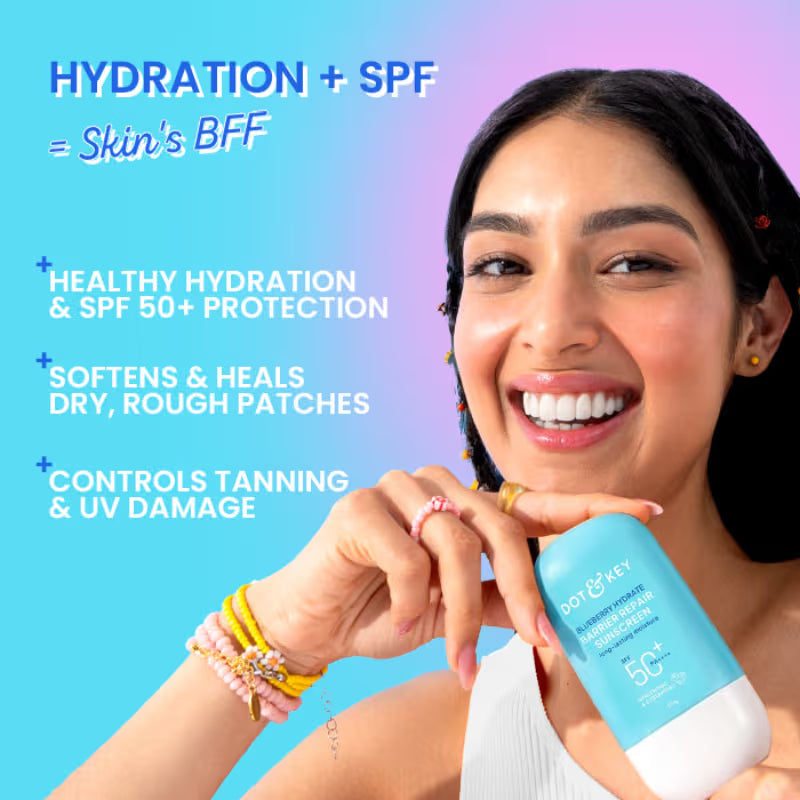 Dot & Key Blueberry Hydrate Barrier Repair Sunscreen SPF 50+ PA++++ In-Vivo Tested