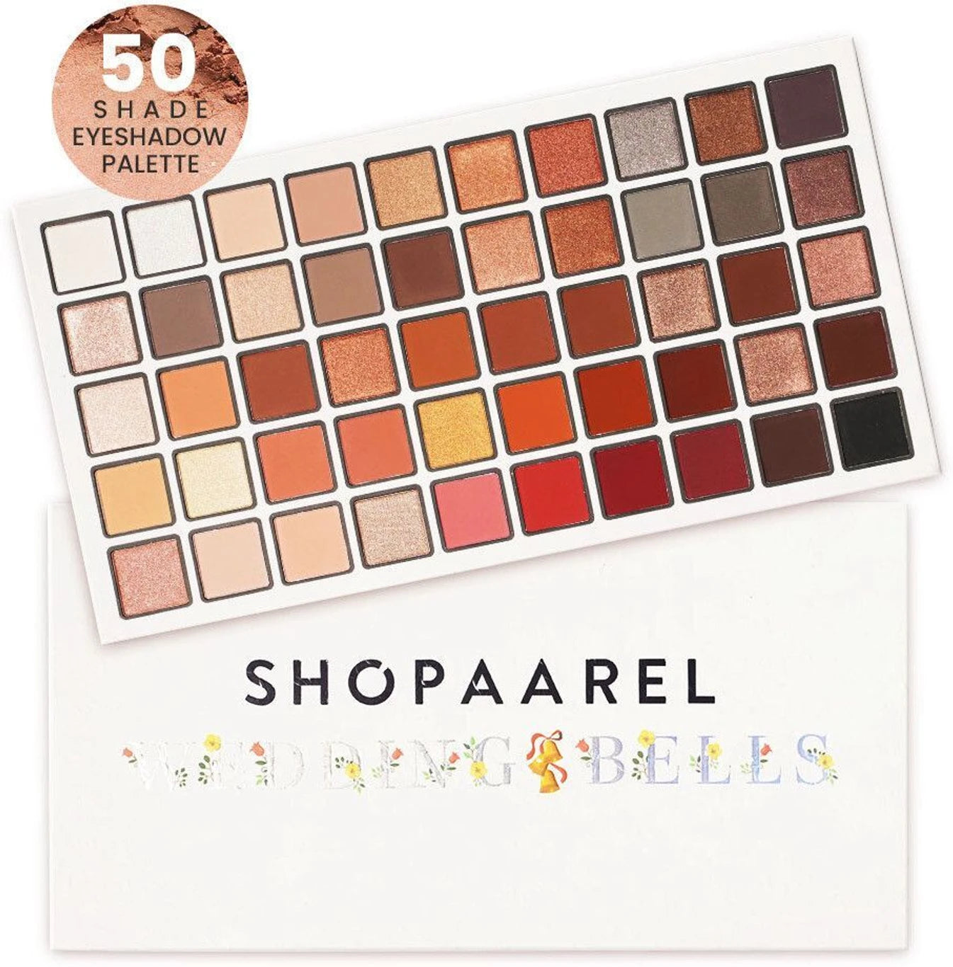 SHOPAAREL 50 Color Eyeshadow Palette Highly Pigmented Blendable Matte And Shimmer Shade 60