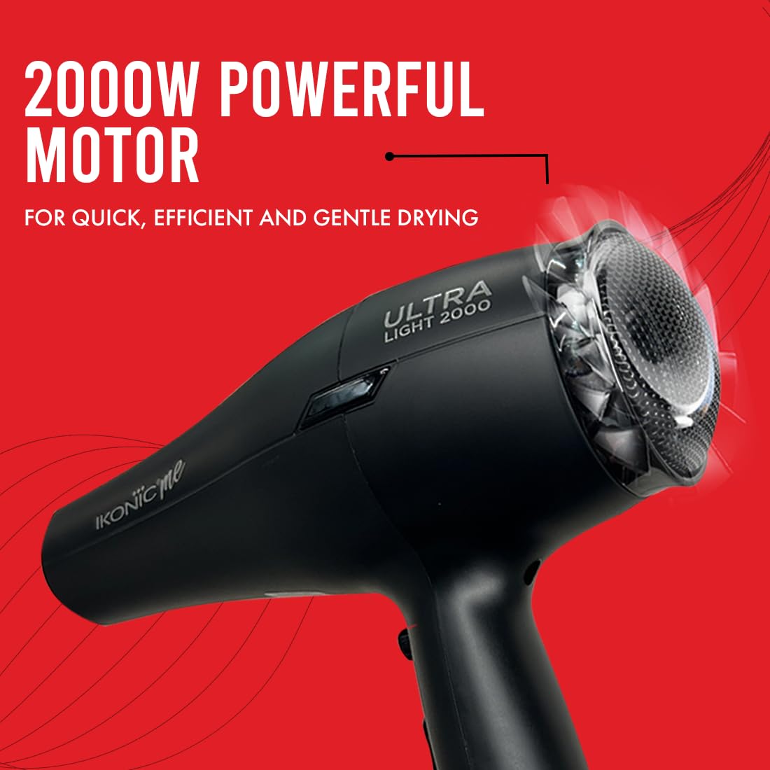 Ikonic Ultralight Professional Hair Dryer 2000 Watts