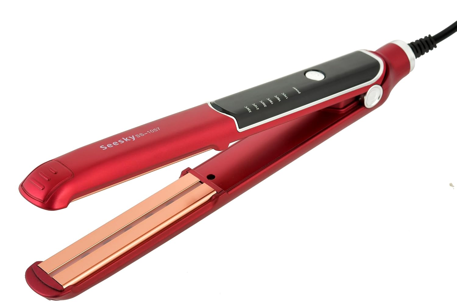 Seesky SS-1057 Hair Straightner Quick Heatup & Travel Friend Red)
