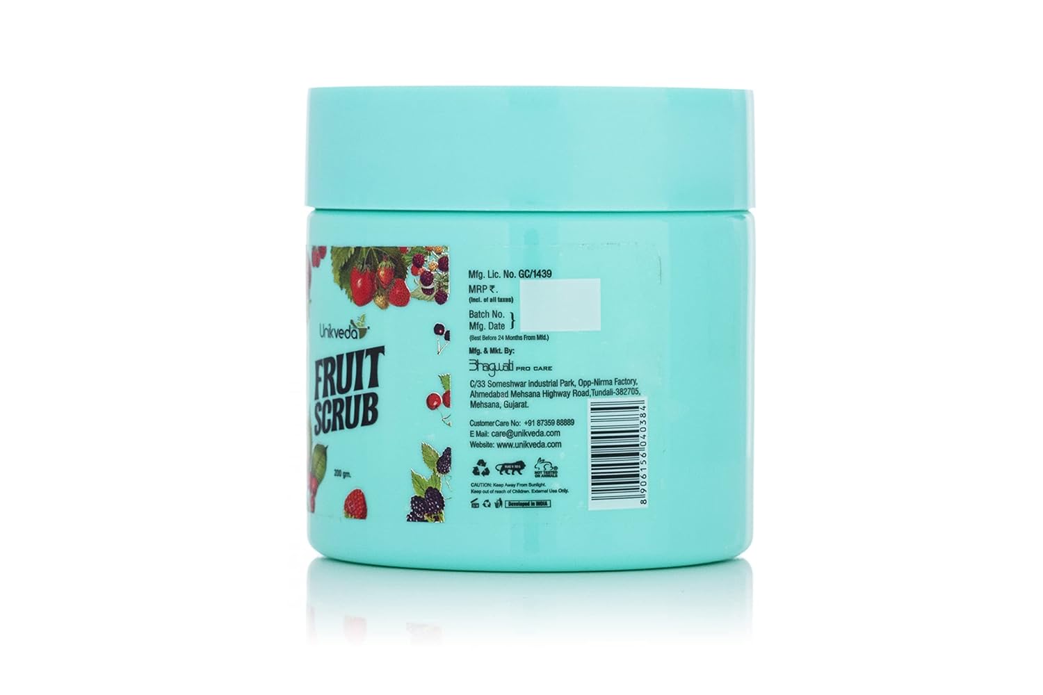 Unik Veda Natural Fruit Face Scrub for Men & Women 200 g