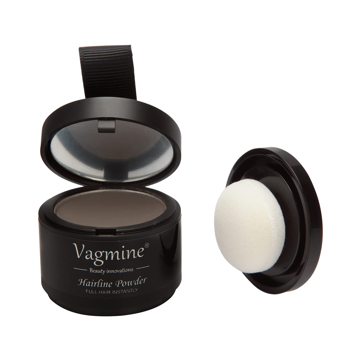 Vagmine Hair-line Powder for Hair & Beard – Root Concealer & Gray Hair Coverage for Men and Women