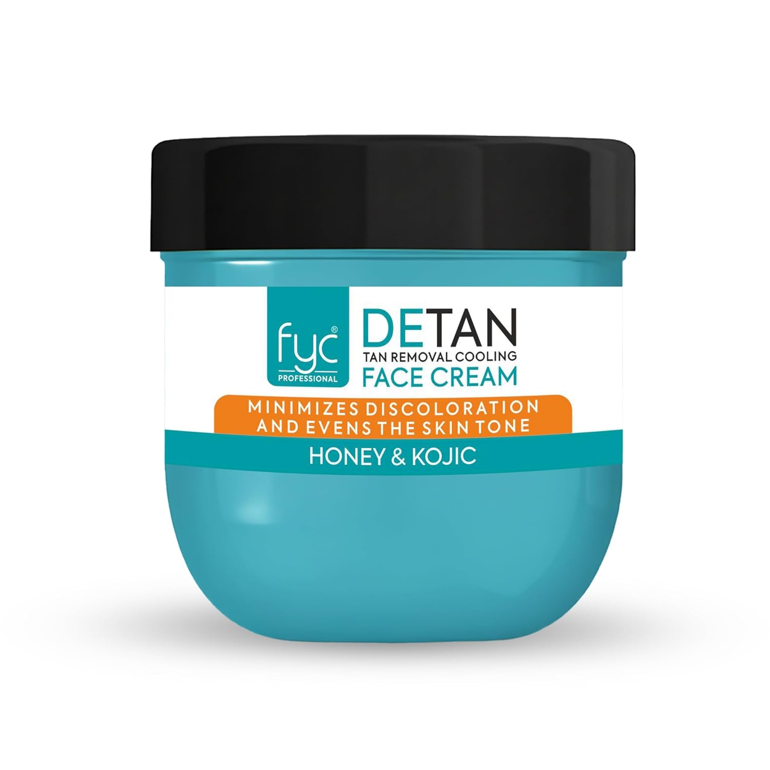 FYC Professional De-Tan Cooling Face Cream 400g with Honey & Kojic Acid, Instant Brightening, Hydration & Pigmentation Control, All Skin Types
