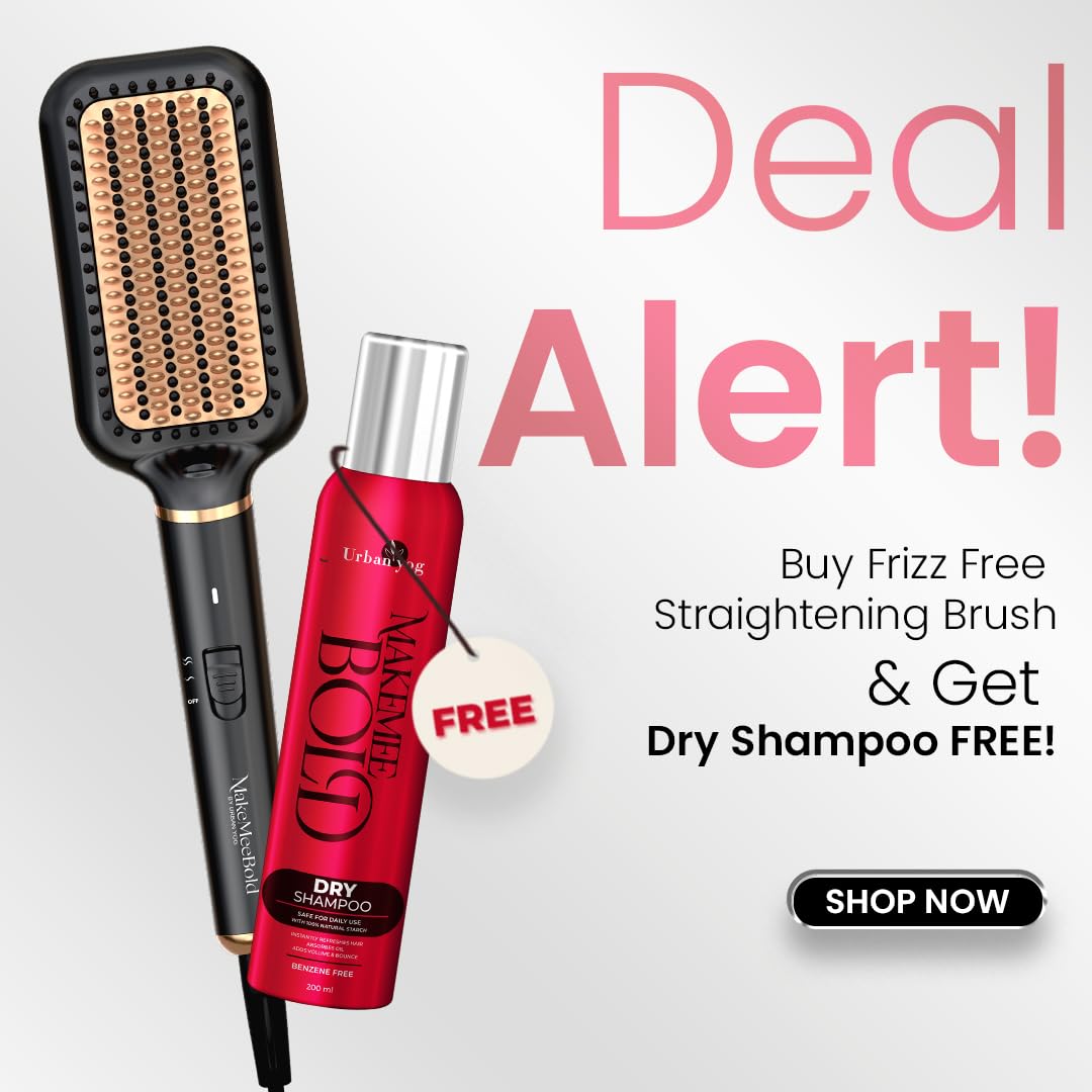 Makemeebold Hair Straightener for Women | Frizz Free Hair
