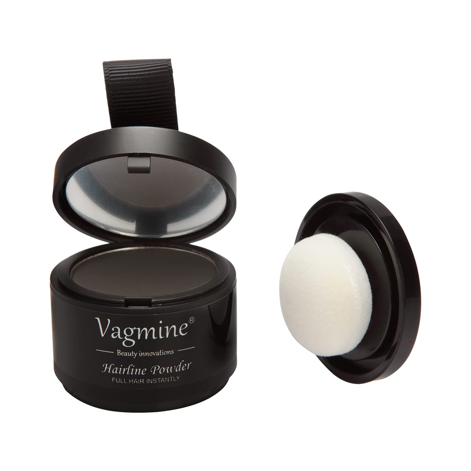 Vagmine Hair-line Powder for Hair & Beard – Root Concealer & Gray Hair Coverage for Men and Women