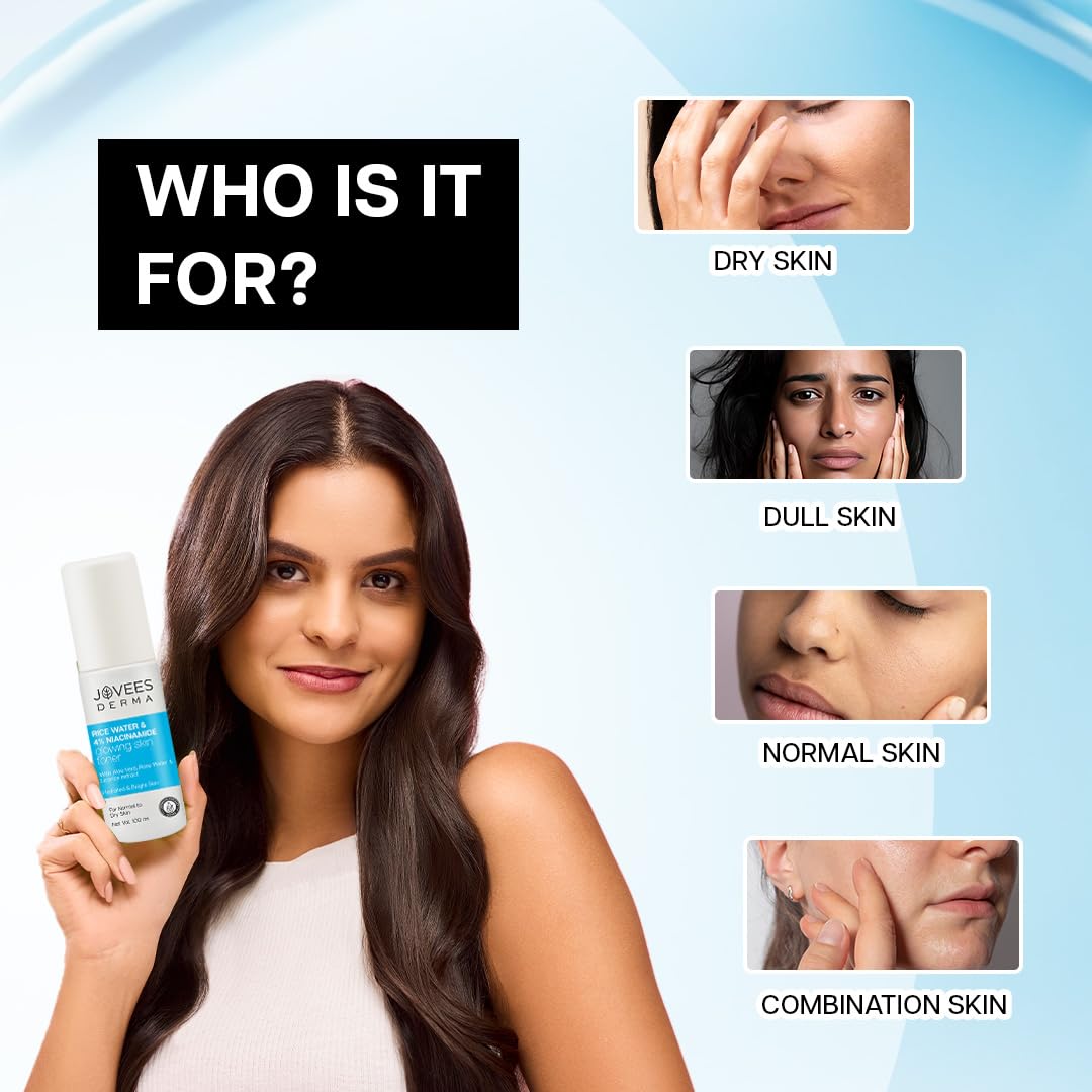 Jovees Derma 4% Niacinamide & Rice Water Toner