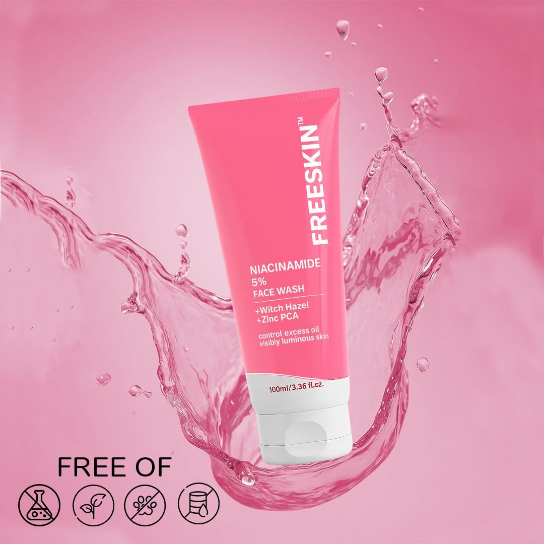Freeskin 5% Niacinamide Face Wash with Witch Hazel & Zinc PCA