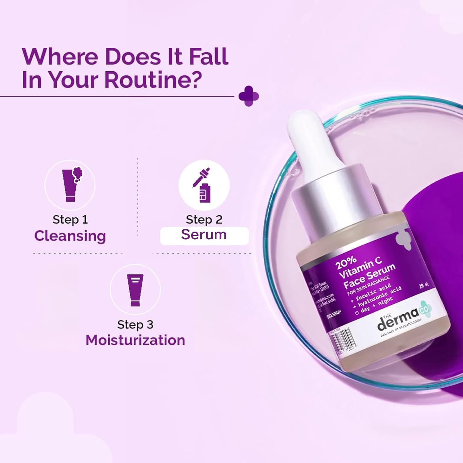 The Derma Co 20% Vitamin C Face Serum