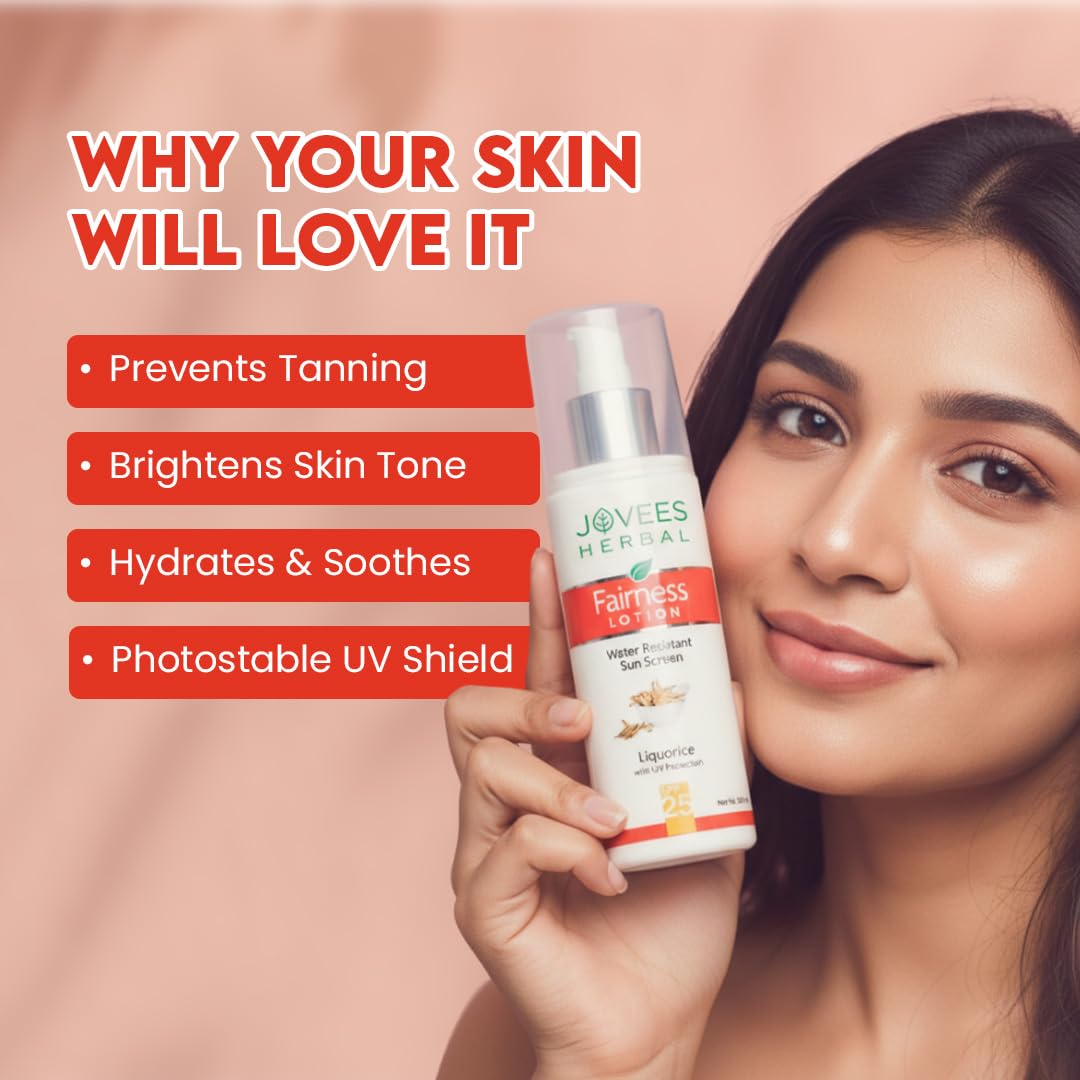 Jovees Herbal Sunscreen Fairness SPF 25 Lotion for Face