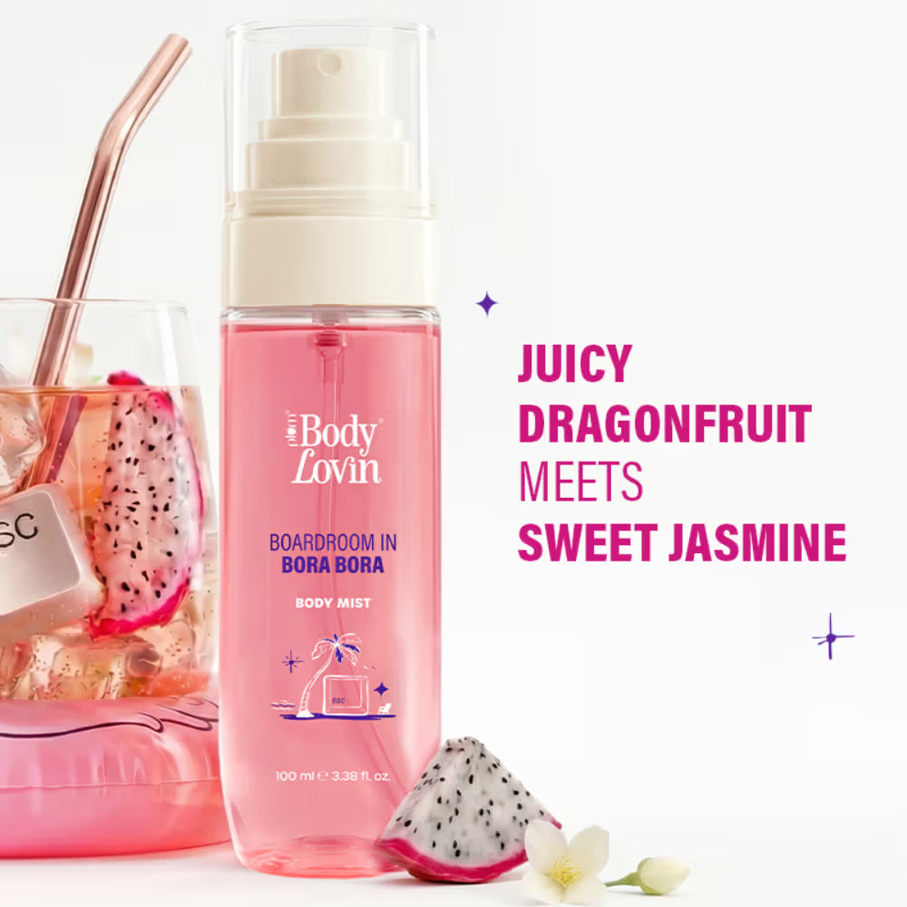 Plum BodyLovin’ Boardroom In Bora Bora Body Mist, Long-Lasting, Sweet Tropical Fragrance