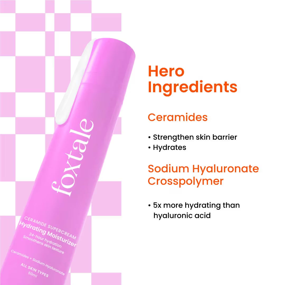 Foxtale Ceramide Supercream Hydrating Moisturizer for Skin
