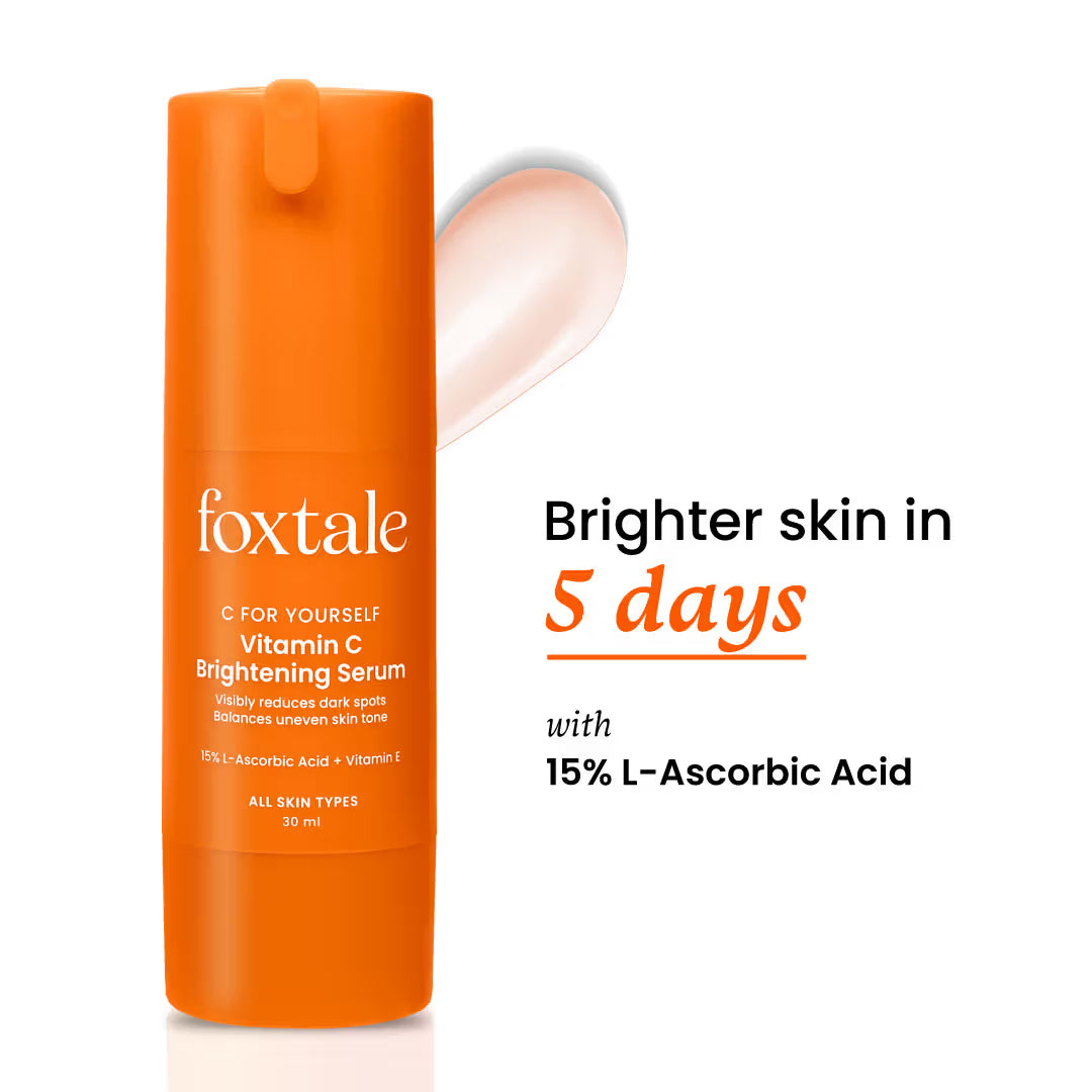 Foxtale 15% Vitamin C Face Serum for Glowing Skin, Pigmentation
