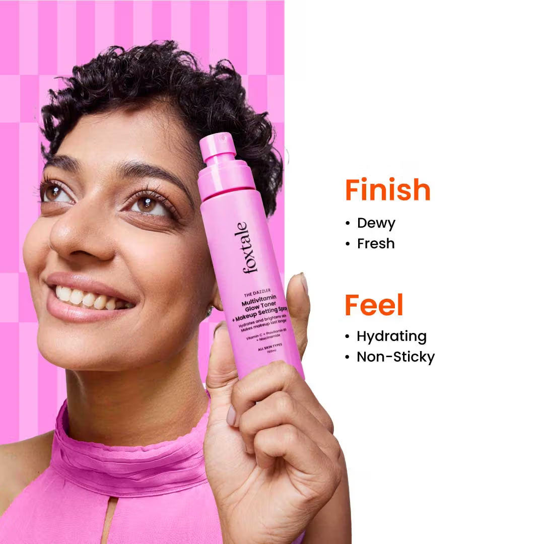 Foxtale The Dazzler Multivitamin Glow Toner + Makeup Setting Spray