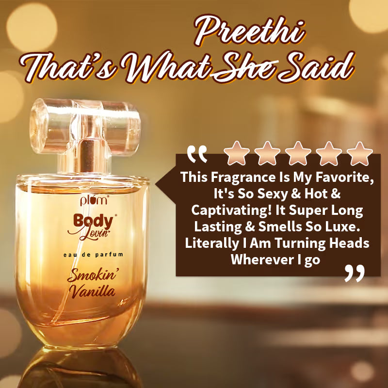 Plum BodyLovin Smokin Vanilla Eau De Parfum - Long Lasting Vanilla Perfume