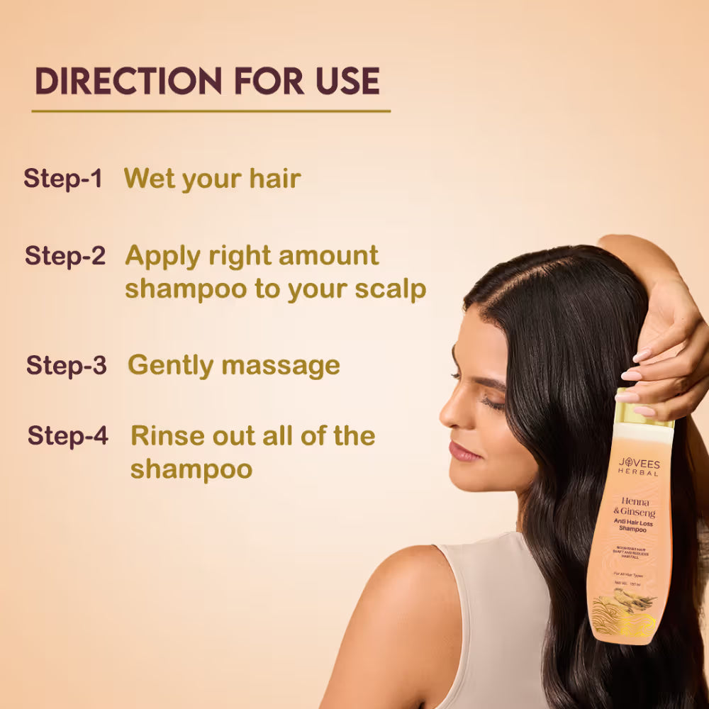 Jovees Henna & Ginseng Anti Hair Loss Shampoo