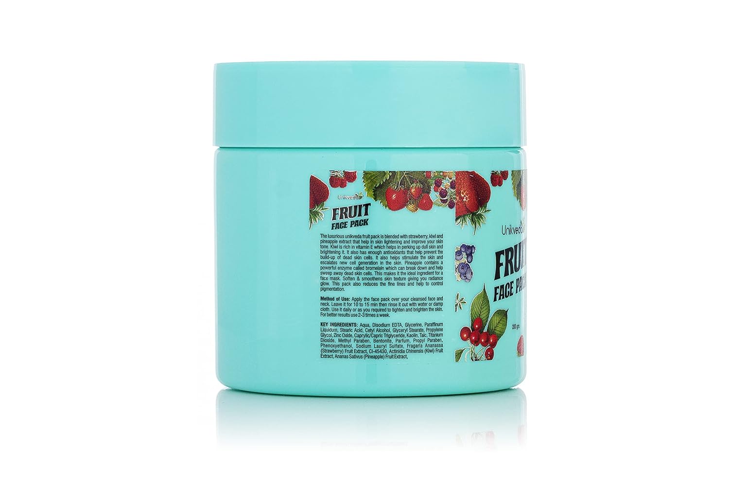 Unik Veda Fruit Face Pack for Skin Lightening, Soften and Smoothens Skin Texture for Men and Women 200gm