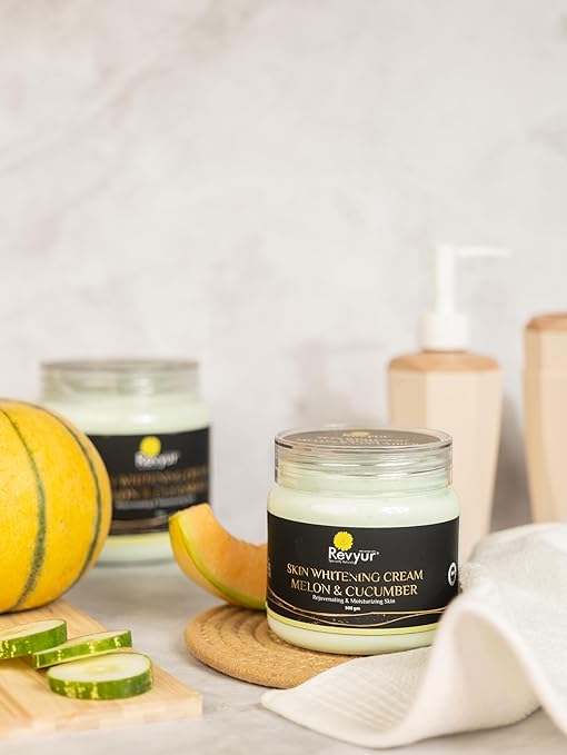 Revyur Skin Whitening Cream, Melon & Cucumber, Rejuvenating & Moisturizing