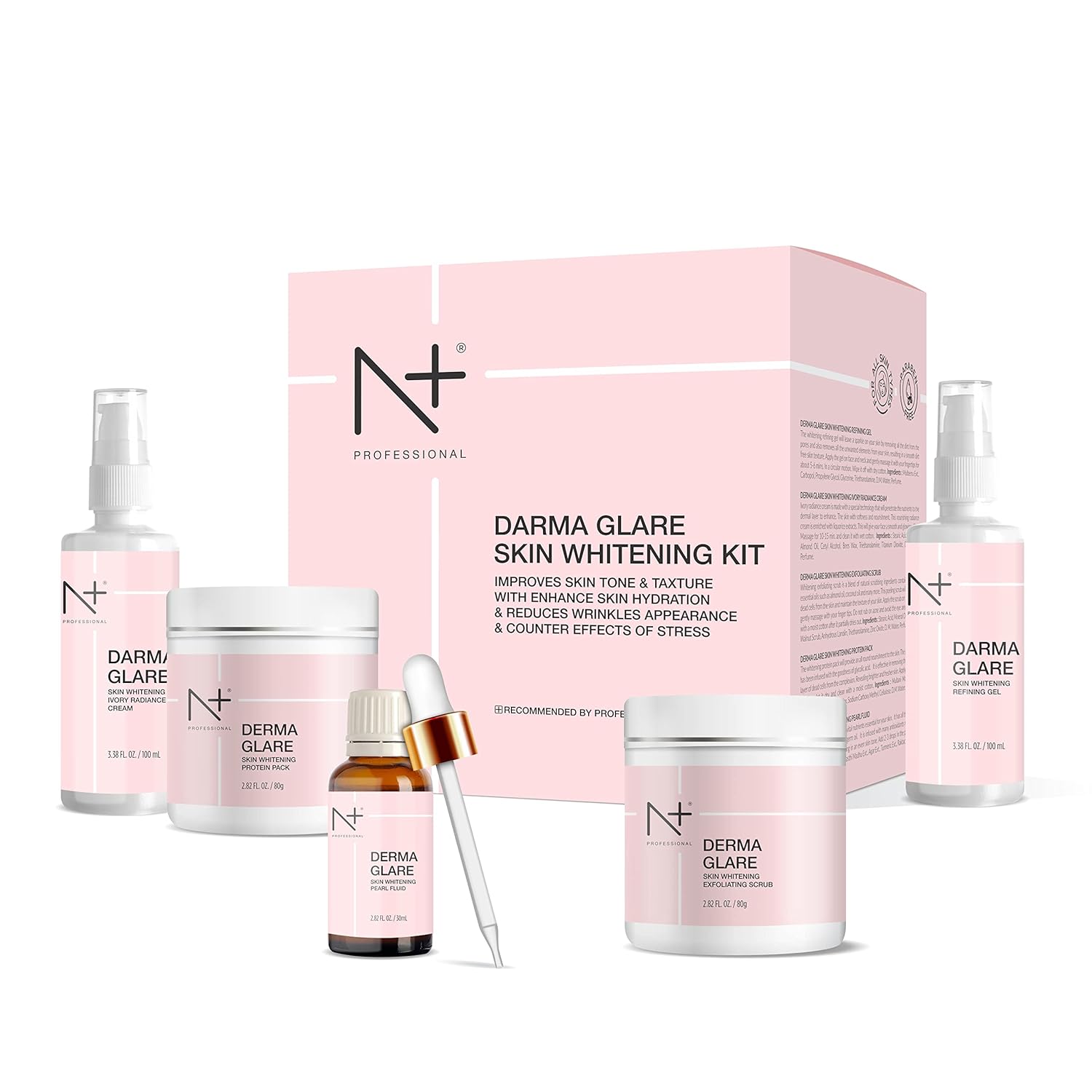 + Professional Derma Glare Skin Whitening Kit | Advanced Whitening Treatment For Women 400GM