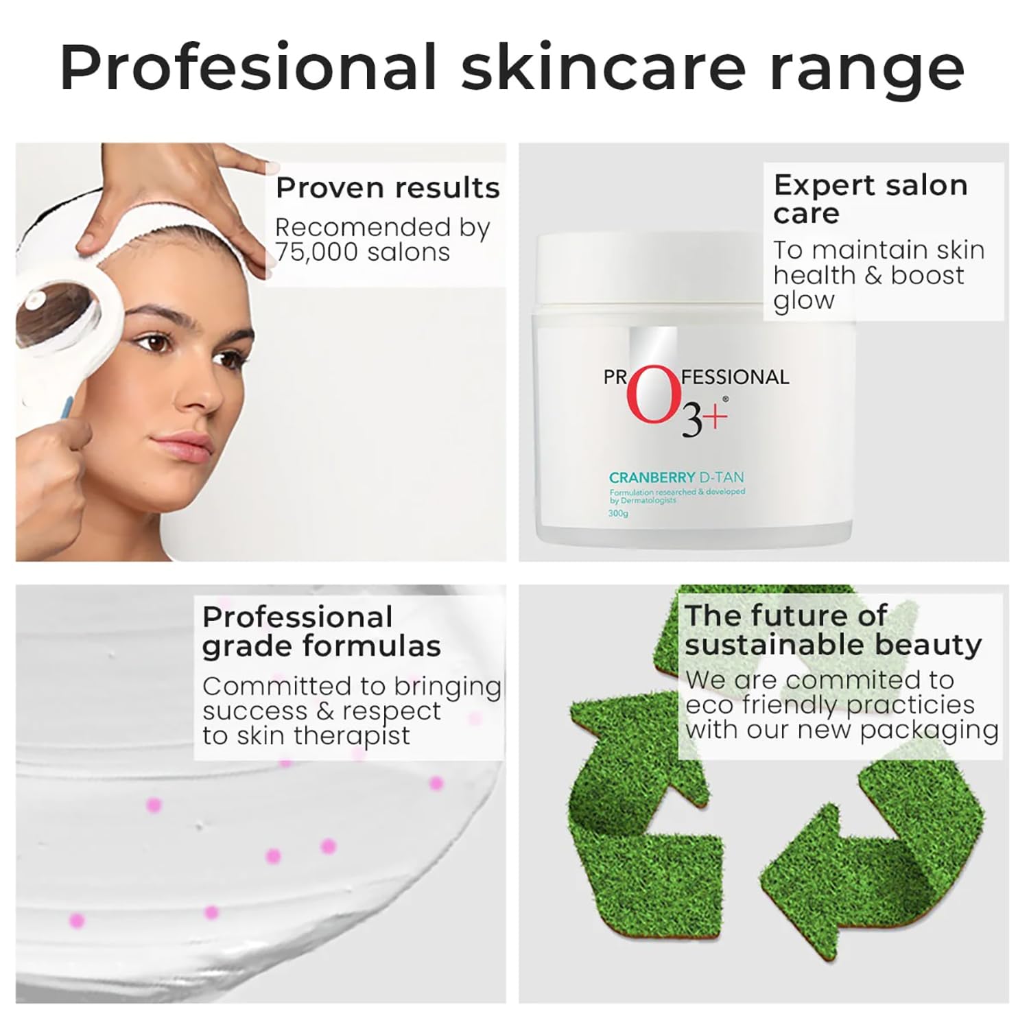 O3+ Cranberry D-TAN Face Pack with Natural Extracts