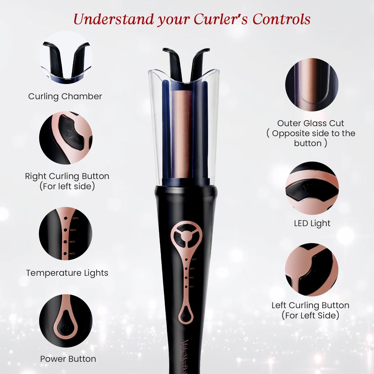Urban yog MakeMeeBold Automatic Hair Curler