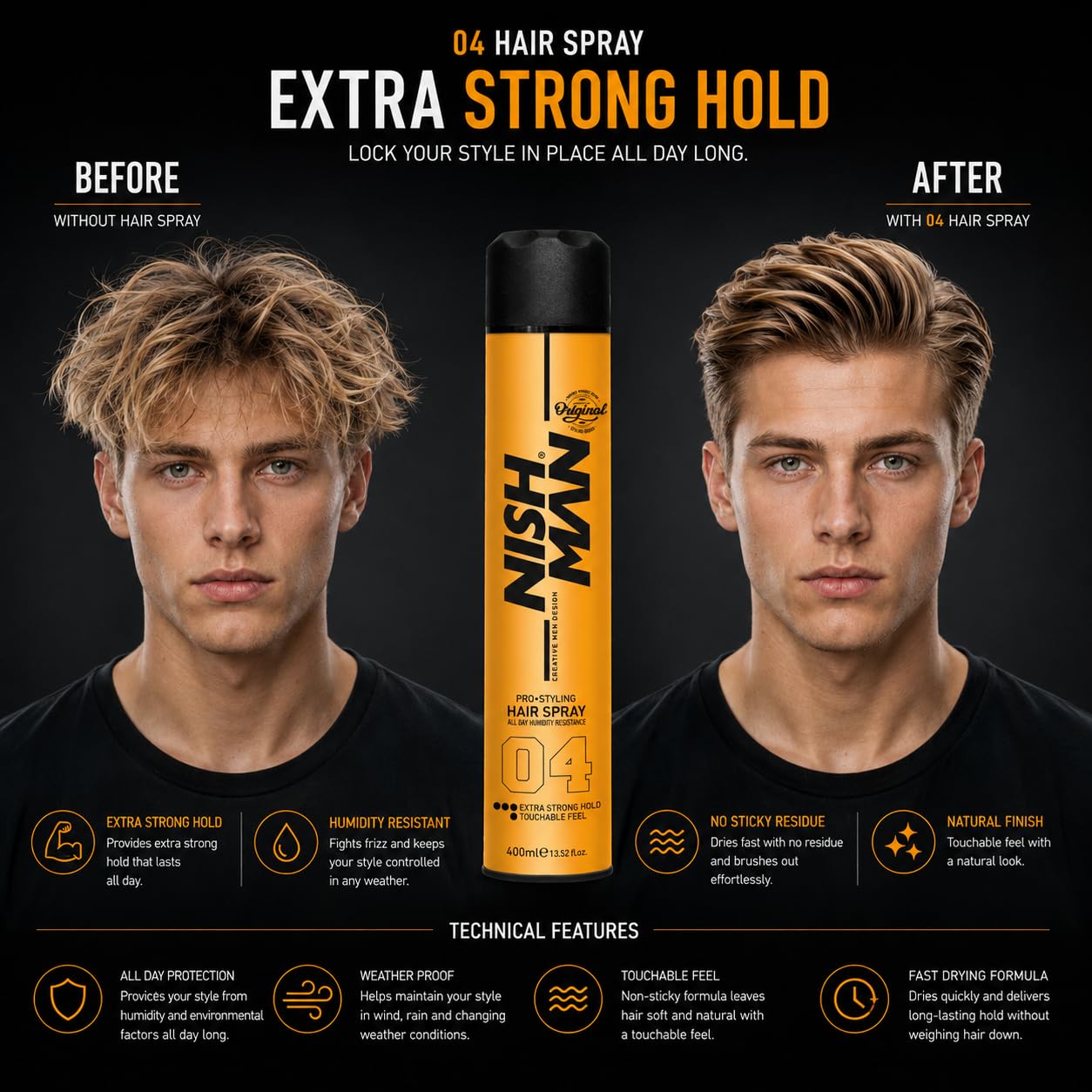 Nisman Hair Styling Spray Extrahold