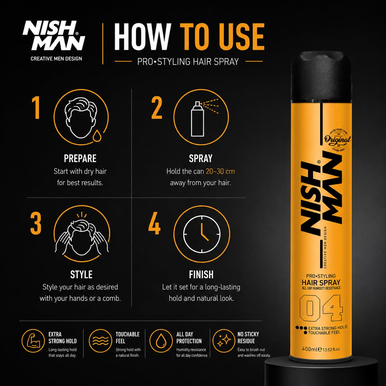 Nisman Hair Styling Spray Extrahold