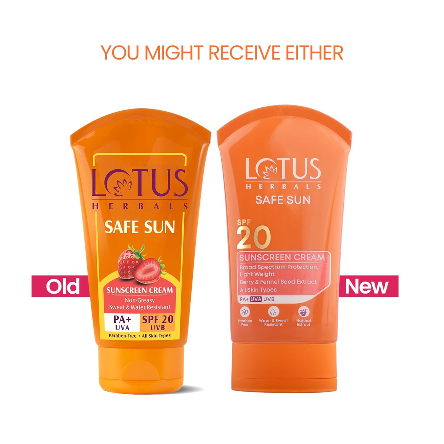 Lotus Herbals Safe Sun Sunscreen Cream SPF 20 | Broad Spectrum UVA/UVB Protection | Lightweight & Non-Greasy | For All Skin Types