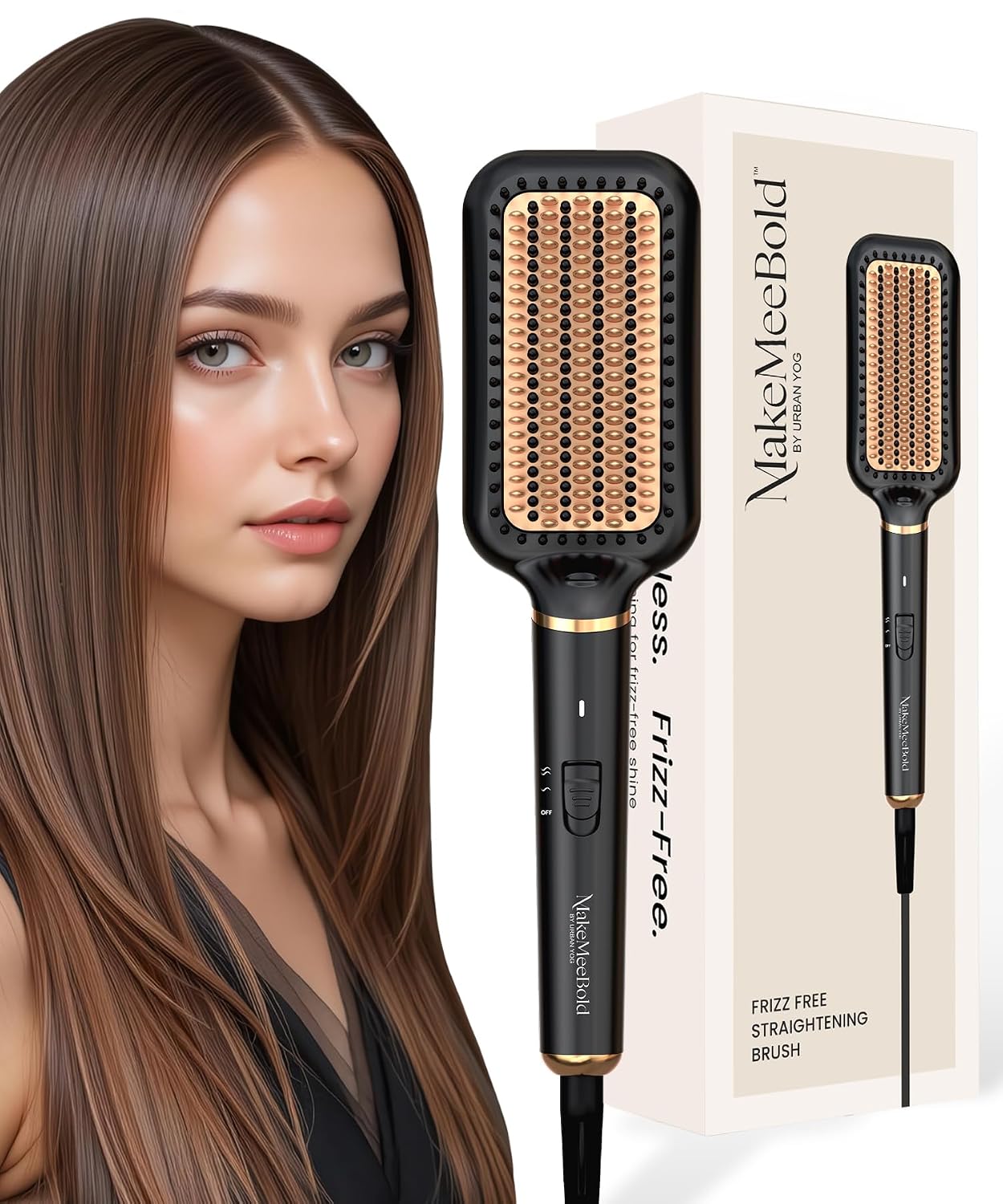 Makemeebold Hair Straightener for Women | Frizz Free Hair
