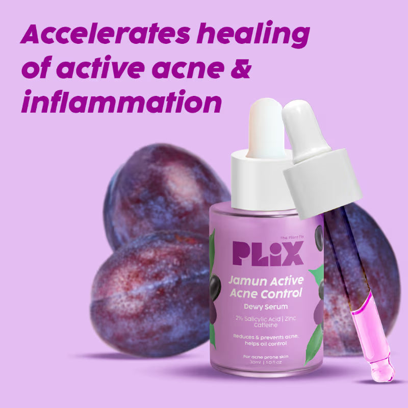 PLIX 2% Salicylic Acid Jamun Active Acne Control Dewy Serum
