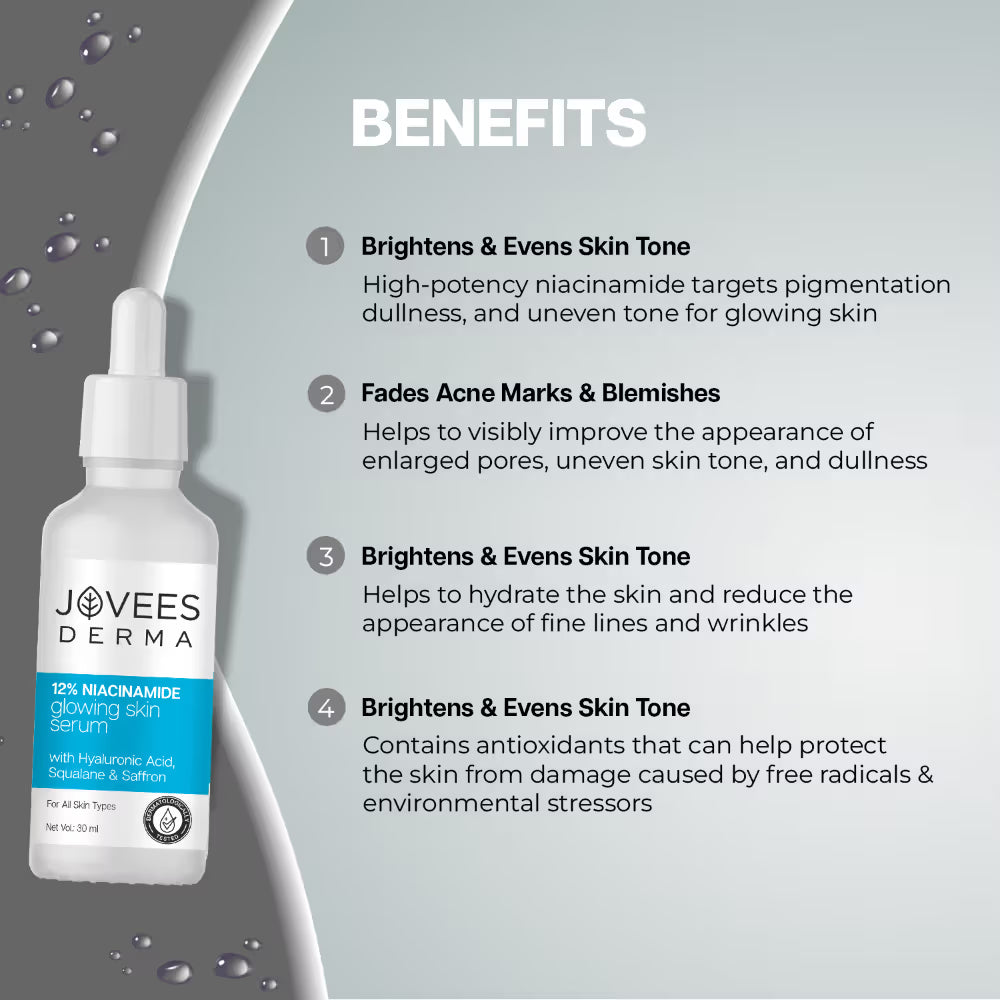Jovees Herbal 12% Niacinamide Glowing Skin Serum