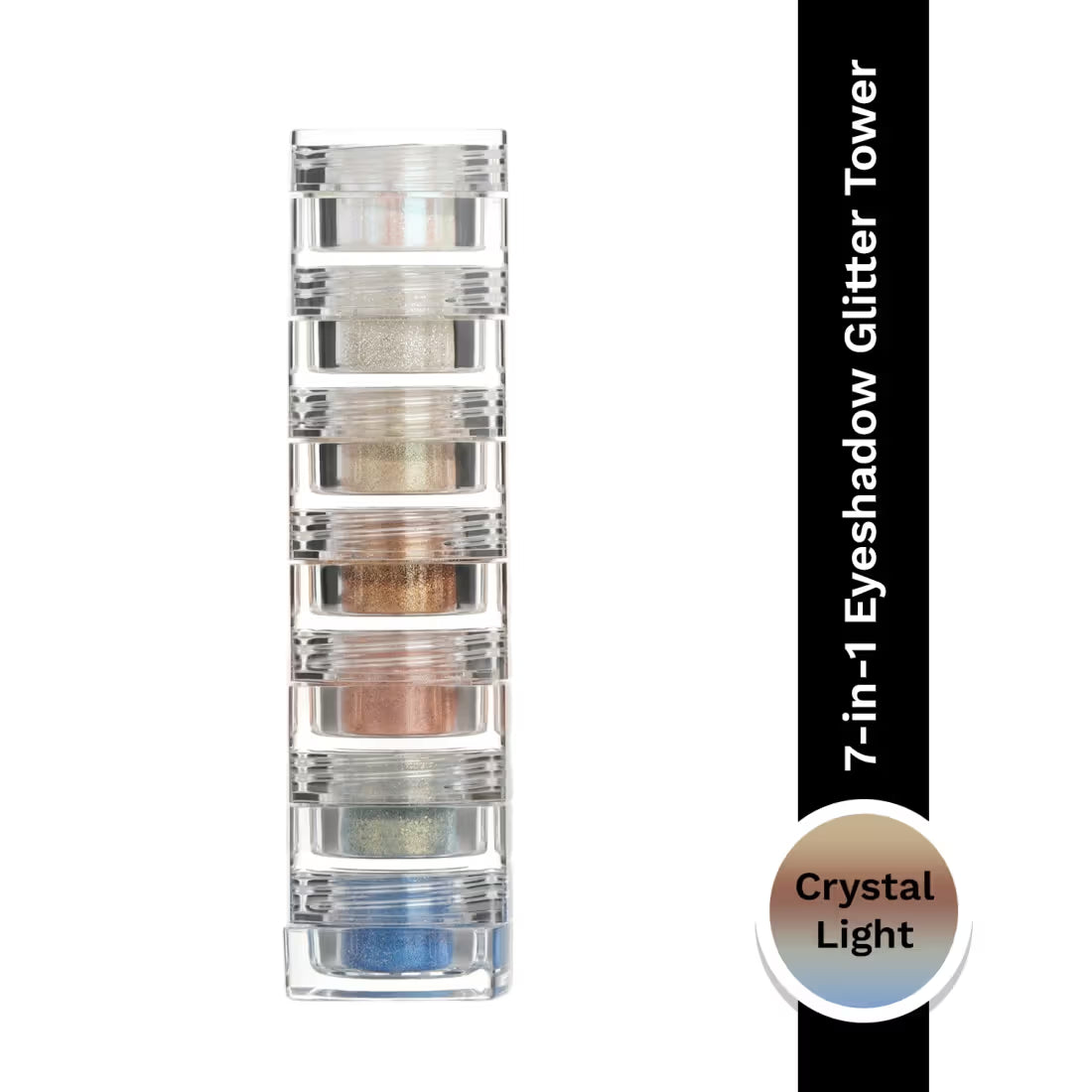 PAC Pigment Tower Crystal Light - 7 in 1 Loose Glitter Eyeshadow