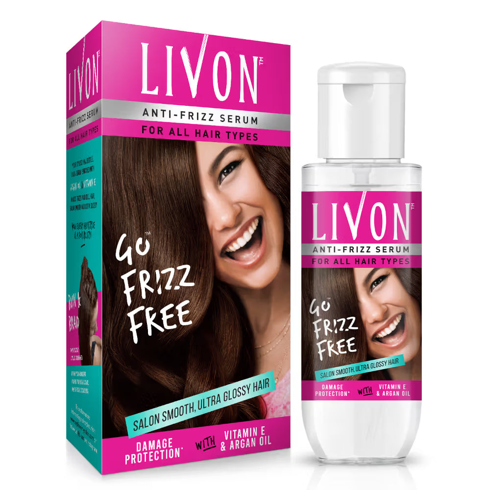 Livon Hair Serum for Women & Men All Hair Types Smooth, Frizz free & Glossy Hair
