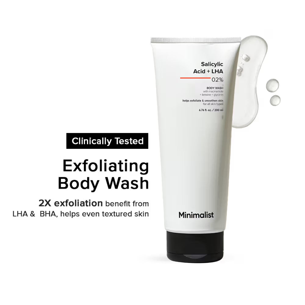 Minimalist Salicylic Acid & LHA 2% Body Wash With Niacinamide