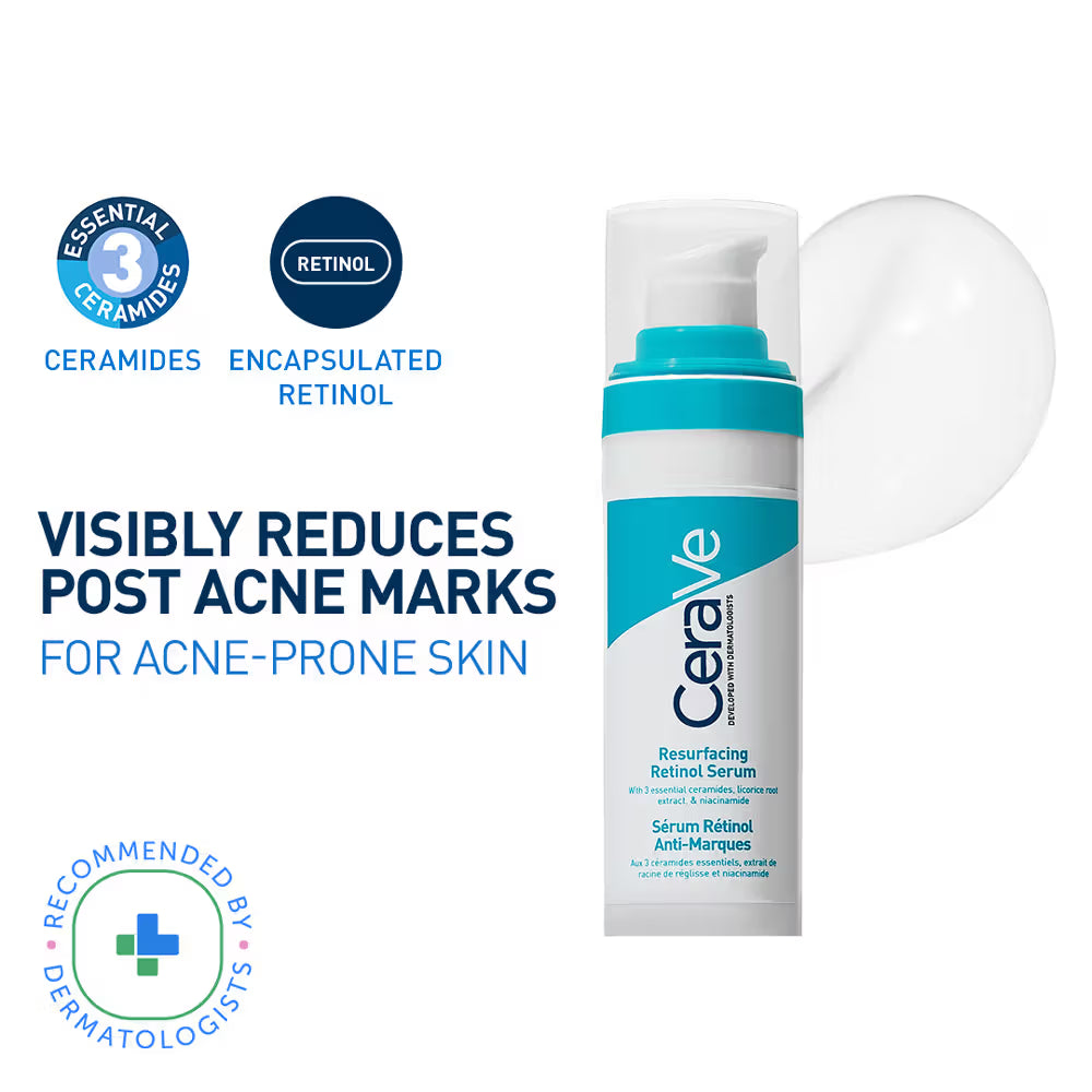 CeraVe Resurfacing Retinol Serum, Reduces Acne Marks with